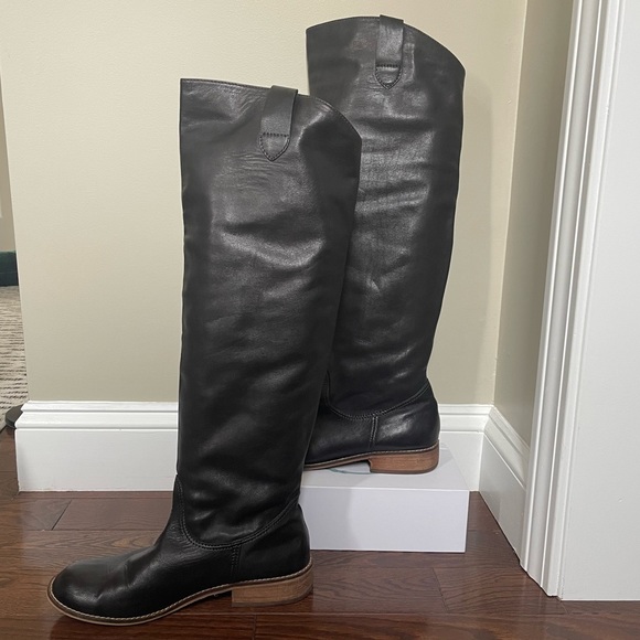 BP Tall Leather Black Boots - Picture 2 of 7